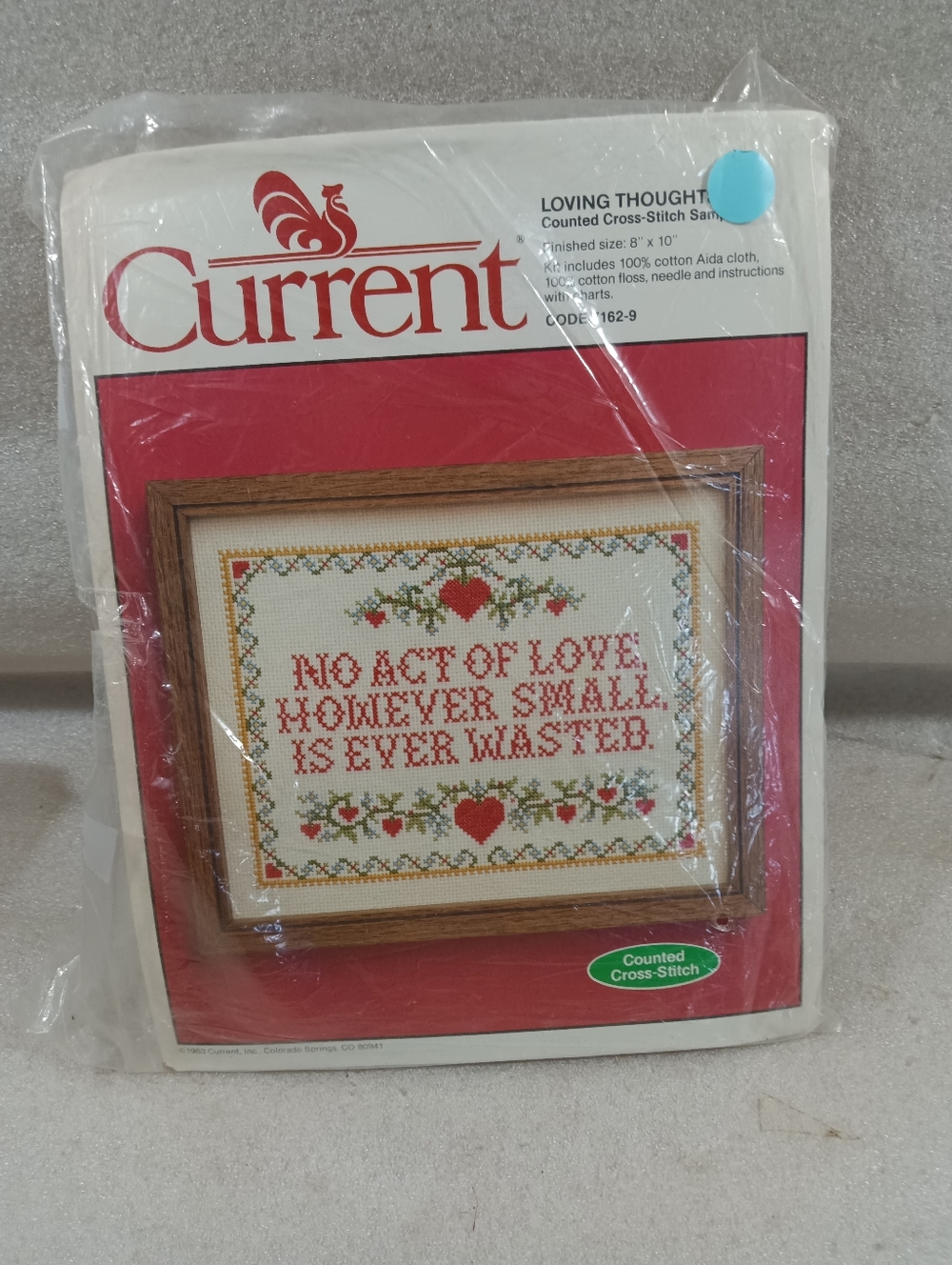 Current Counted Cross Stitch Kit 1983 Loving Thoughts 7162-9 NEW